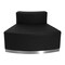 Emma and Oliver Faux Leather Modular Reception Seating Configuration, 3 Pieces